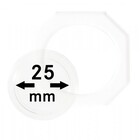 Coin Capsules, 8 angular - Internal Ø 25 mm.  - OCTO ■ per 2 pcs.