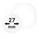 Coin Capsules, 8 angular - Internal Ø 27 mm.  - OCTO ■ per 2 pcs.