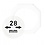 Capsules pour monnaies, 8 angles Ø interne 28 mm.  - OCTO ■ par 2 pcs.