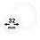 Capsules pour monnaies, 8 angles Ø interne 32 mm.  - OCTO ■ par 2 pcs.