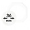Capsules pour monnaies, 8 angles Ø interne 36 mm.  - OCTO ■ par 2 pcs.