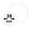 Coin Capsules, 8 angular - Internal Ø 38 mm.  - OCTO ■ per 2 pcs.