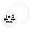 Coin Capsules, 8 angular - Internal Ø 16,5 mm.  - OCTO ■ per 2 pcs.