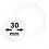 Coin Capsules, 8 angular - Internal Ø 30 mm.  - OCTO ■ per 2 pcs.