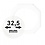 Coin Capsules, 8 angular - Internal Ø 32,5 mm.  - OCTO ■ per 2 pcs.