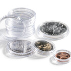 Coin Capsules, Round - Internal Ø 14 mm. with rim - GRIPS ■ per  10 pcs.    ACTION