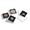 Coin Capsules Square - suitable for coins Ø 32 mm. - QUADRUM