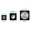 Coin Capsules Square - suitable for coins Ø 35 mm. - QUADRUM