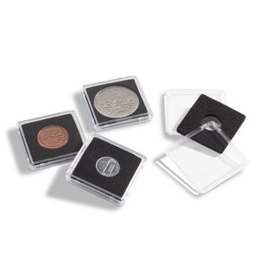 Coin Capsules Square - suitable for coins Ø 38 mm. - QUADRUM
