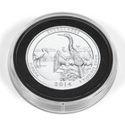 Capsules pour monnaies, Rondes Ø interne 29-76 mm. avec bord - GRIPS XL ■ par  5 pcs.