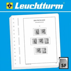 Supplement jaar: 2023 - Duitsland, type: AZ - bladen voor Se-Tenant (samenhangende zegels) (1 st.) - Leuchtturm, voordrukbladen (champagnekleurig)