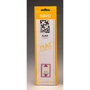 ALBA, Mount strips Bottom weld on clear backing  (anti-reflective)