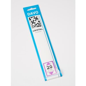 CRISTAL, Klemstroken  Onderzijde gesloten op transp. ondergrond (glanzend)