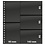 Insert sheets - 5 compartment(s): 143 x 95 mm - Omnia (021) - Black - 18 Rings