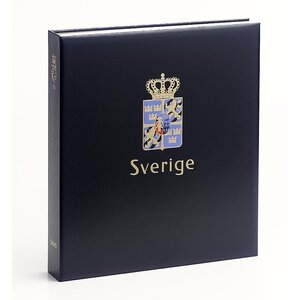 Album - Suède, Période 2023-2025 - Partie  VI - type DeLuxe - feuilles et boite de protection - Bleu - Davo (2 Trous)