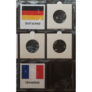 Drapeaux Euro (30 pcs) pour collection de pièces