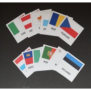 Flags Euro (30 pcs) for coin collection