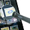 Handle magnifier, Rim free, Magnification factor 2,5x, Lens diameter Ø 75 mm.