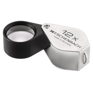 Loupe de précision, Pliable, Facteur de grossissement 12x, Diamètre de l'objectif  Ø 15 mm.
