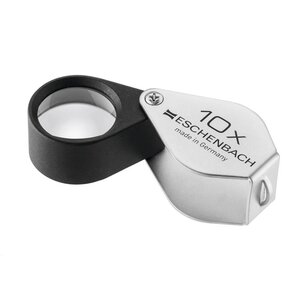 Precision magnifier, Foldable, Magnification factor 10x, Lens diameter Ø 21 mm.
