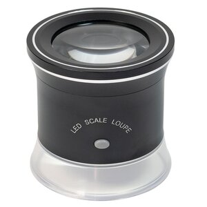 Loupe à poser, avec échelles de mesure, Facteur de grossissement 30x, Diamètre de l'objectif  Ø 30 mm.