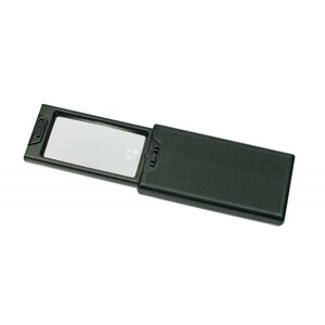 Zakformaat loupe, Uitschuifbaar, Vergrotings factor  2,5x, Lens afmeting 40x25 mm.