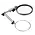 Loupe de bureau avec bras réglable, Facteur de grossissement 2x, Diamètre de l'objectif  Ø 120 mm. - avec LED - Dim: 125 x 135 x 320 mm. ■ par  pc.