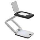 Loupe de bureau avec bras réglable, Facteur de grossissement 3x - avec LED (8x) - Dim: 45 x 50 x 20 mm. ■ par  pc.