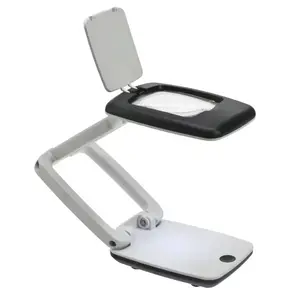 Loupe de bureau avec bras réglable, Facteur de grossissement 3x
