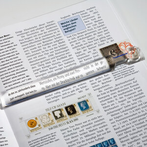 Reading Loupe, Ruler, Magnification factor 2,5x / 5x
