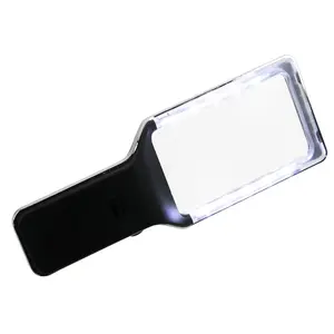 Handle magnifier, Magnification factor 3x, Lens dimension 105x62 mm.