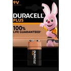 Duracell, Plus - Piles alcalines 9 volt,  7750 mAh. type LR.14 ■ par 2 pièces.