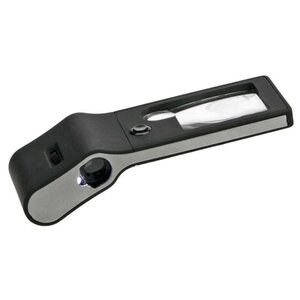 Pocket Multimagnifier (6 functions), Magnification factor  3x / 10x, Lens dimension 30x37 mm.