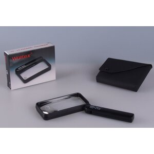 Handle magnifier Foldable, Magnification factor 2x / 4x, Lens dimension 100x50 mm.