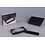 Handle magnifier Foldable, Magnification factor 2x / 4x, Lens dimension 100x50 mm.