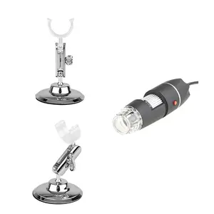 Digital Microscope USB, Chromed base, Magnification factor 20x - 500x