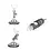 Digital Microscope USB, Chromed base, Magnification factor 20x - 500x