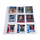 Insert sheets, Fully transparent - 3x3 compartments horizontal, Grande Pro - type 3/3.C - 4 Rings - Pocket dim: 68x98 mm.