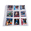 Insert sheets, Fully transparent - 3x3 compartments horizontal, Grande Pro - type 3/3.C - 4 Rings - Pocket dim: 68x98 mm.