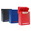 Deck Boxes, for set of 3 TCG Cards - suitable for 3 x 100 cards - in the colors Blue, Red und Black