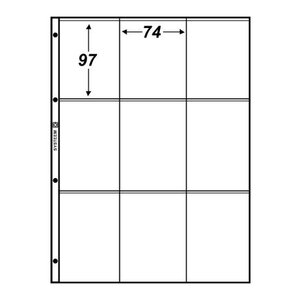 Sheets TCG, Systeem S - equiped with 9 compartments (74 x 97)