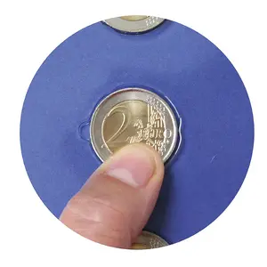 TOPset, Supplement - Euro coin sets - MC, NL, AT, PT - without capsules - Sheet 3 - Transp/blue preprint sheet - dim: 185 x 230 mm.