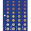 TOPset, Supplement - Euro coin sets - MC, NL, AT, PT - without capsules - Sheet 3 - Transp/blue preprint sheet - dim: 185 x 230 mm.