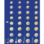 Safe, TOPset, Supplement - Jeux de  pièces en euros - MT, CY, SK, EE - sans capsules - Feuille 5  -  Transp/blue feuille préim4primée - dim: 185x230 mm. ■ par pc.