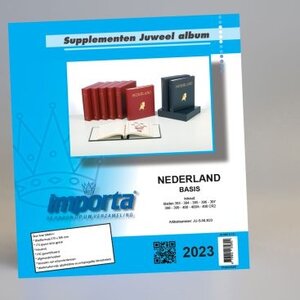 Supplement year: 2001 - Netherlands - sheets for Basic album - Importa, Juweel preprint sheets (champagne colored)