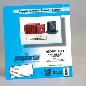 Supplement year: 2022 - Netherlands - sheets for Miniature Sheets, nr's: V147 (387a)-V151 (392b (5 pcs.) - Importa, Juweel preprint sheets (champagne colored)