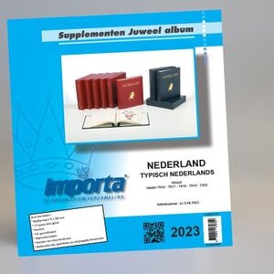 Supplement year: 2020 - Netherlands - sheets for Typical Dutch, nr's: TN1-TN5 (5 pcs.) - Importa, Juweel preprint sheets (champagne colored)