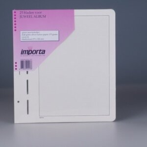 Blanco bladen, met kader en ruitjes print