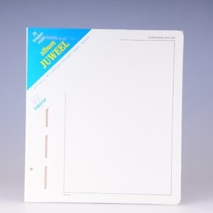 Blanco bladen, met kader en land print  - Alderney