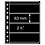 Feuilles de pochettes, Noir Utilisation des 2 côtés - 4 pochettes horizontale, Vario plus - type 4.S - 4 Anneaux - Dim. Du pochette: 195x63 mm. (Article légèrement utilisé)